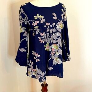 Anthropologie Maple Provencal Floral Boho-Cottagecore Blouse , Size XS Fits S/M